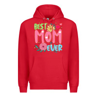 Red best mom ever Premium Hoodie - JahusDesignShop