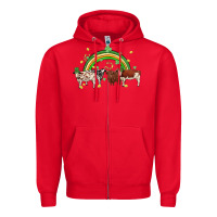 Red cow st patrick days Zipper Hoodie - MaliasSmallBusiness