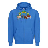 True Royal cow st patrick days Zipper Hoodie - MaliasSmallBusiness