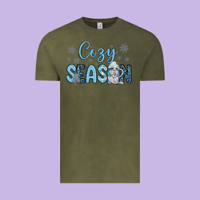 Cozy Season Gnome Coffee Vintage Tee Designed By Jahusdesignshop