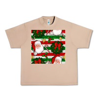 Burro christmas  santa clause and ornaments seamless  pattern Urban Heavy Tee - BundleAndBundleShop