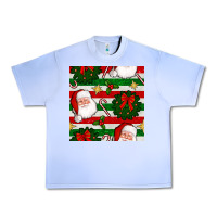 Grape Ice christmas  santa clause and ornaments seamless  pattern Urban Heavy Tee - BundleAndBundleShop