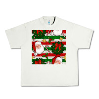 Pistachio christmas  santa clause and ornaments seamless  pattern Urban Heavy Tee - BundleAndBundleShop