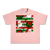 Salmon christmas  santa clause and ornaments seamless  pattern Urban Heavy Tee - BundleAndBundleShop