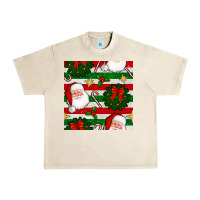 Sandshell christmas  santa clause and ornaments seamless  pattern Urban Heavy Tee - BundleAndBundleShop