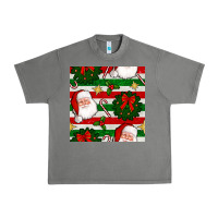 Tornado christmas  santa clause and ornaments seamless  pattern Urban Heavy Tee - BundleAndBundleShop
