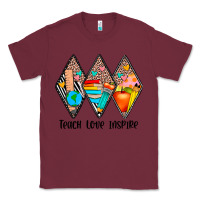 Burgundy teach love inspire Classic Tee - JahusDesignShop