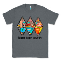 Charcoal Heather teach love inspire Classic Tee - JahusDesignShop