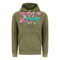 Vintage Olive believe in miracles with ribbon Vintage Hoodie - HRA Design Shop