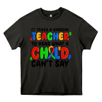Asphalt it takes a special teacher to hear what a child ca Heavy Core Tee - MaliasSmallBusiness
