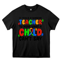 Black it takes a special teacher to hear what a child ca Heavy Core Tee - MaliasSmallBusiness