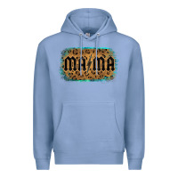Colony Blue Leopard Patterned Mama Tried Premium Hoodie - Bettercallsaul