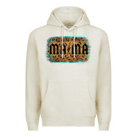 Oatmeal Heather Leopard Patterned Mama Tried Premium Hoodie - Bettercallsaul