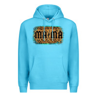 Ocean Blue Leopard Patterned Mama Tried Premium Hoodie - Bettercallsaul