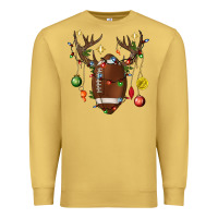 Antique Gold American Football Horn Christmas Premium Sweatshirt - BundleAndBundleShop