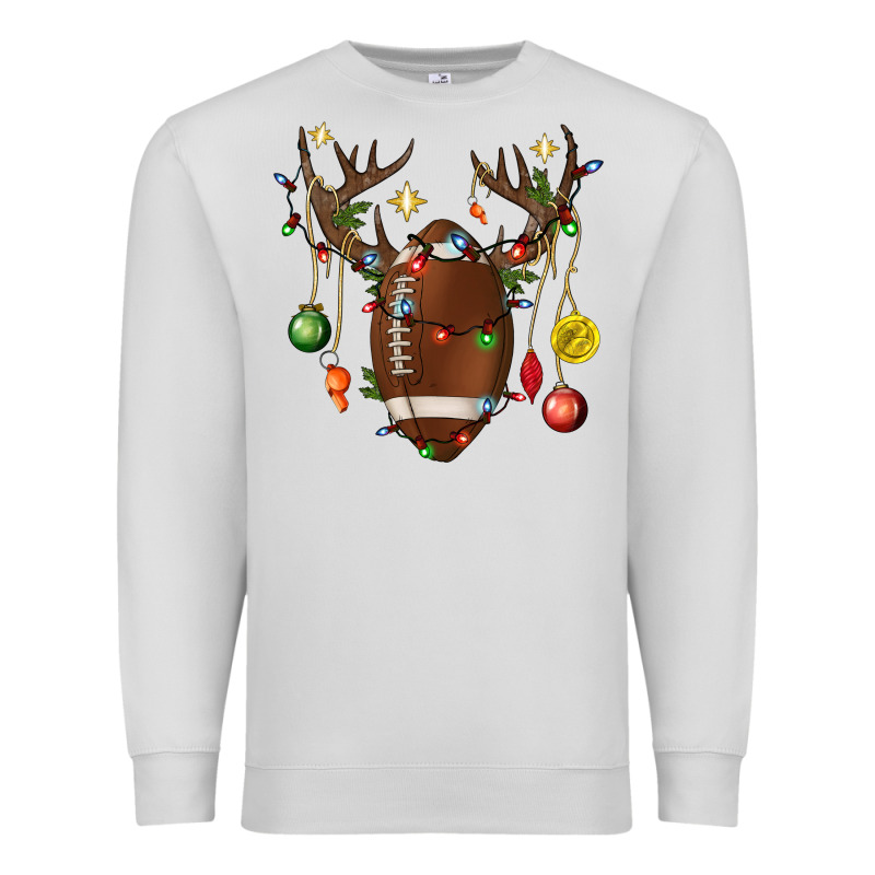 American Football Horn Christmas Premium Sweatshirt by BundleAndBundleShop | Teevron