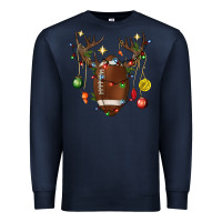 Navy American Football Horn Christmas Premium Sweatshirt - BundleAndBundleShop