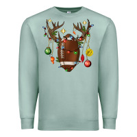 Seafoam American Football Horn Christmas Premium Sweatshirt - BundleAndBundleShop