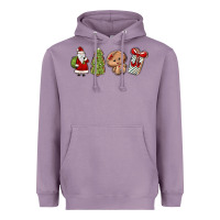 Lavender christmas milk and cookies Heavyweight Hoodie - MaliasSmallBusiness