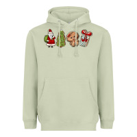 Matcha christmas milk and cookies Heavyweight Hoodie - MaliasSmallBusiness