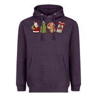 Plum christmas milk and cookies Heavyweight Hoodie - MaliasSmallBusiness