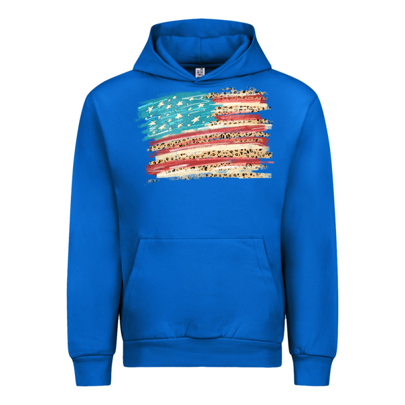 American Flag With Leopard Urban Hoodie by HowdyJamesFarm | Teevron