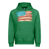 Emerald American flag with leopard Urban Hoodie - HowdyJamesFarm