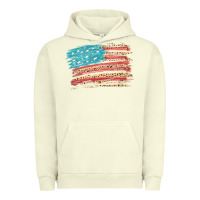 Pigment Pistachio American flag with leopard Urban Hoodie - HowdyJamesFarm