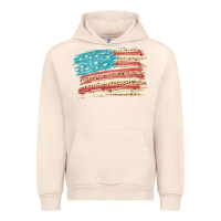 Sandshell American flag with leopard Urban Hoodie - HowdyJamesFarm