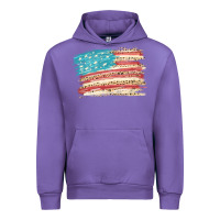 Tulip American flag with leopard Urban Hoodie - HowdyJamesFarm