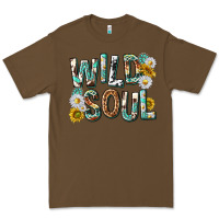 Cacao western wild soul with sunflowers Premium Tee - texasbilliewilder