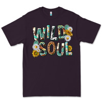 Plum western wild soul with sunflowers Premium Tee - texasbilliewilder