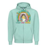 Seafoam teach love inspire rainbow Zipper Hoodie - MaliasSmallBusiness