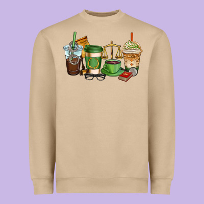 Lawyer Coffee Cups Heavyweight Sweatshirt Designed By Adodesignshop
