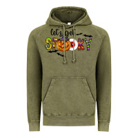 Vintage Olive Let's Get Spooky Vintage Hoodie - CowhideDigitalArt