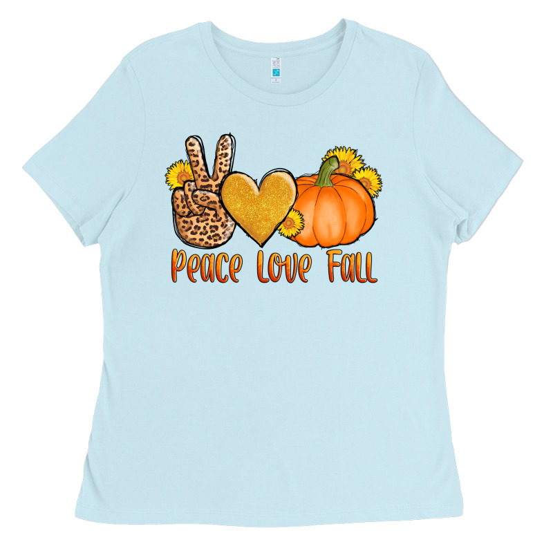 Peace Love Fall Ladies Tee by AdoDesignShop | Teevron