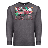 Charcoal Heather Nurse Life Truck Premium Sweatshirt - BundleAndBundleShop