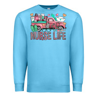Ocean Blue Nurse Life Truck Premium Sweatshirt - BundleAndBundleShop