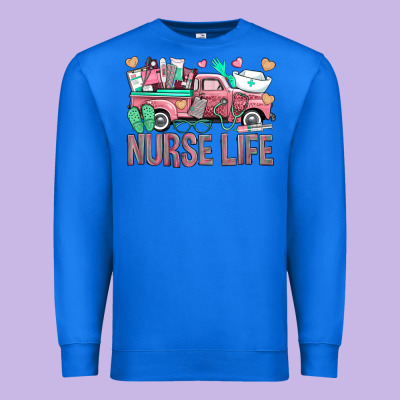 Nurse Life Truck Premium Sweatshirt Designed By Bundleandbundleshop
