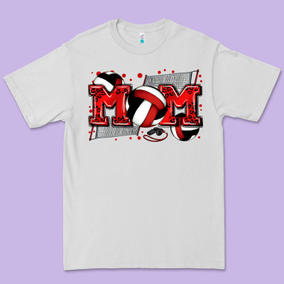Mom Volleyball Premium Tee Designed By Zillion Design Studio