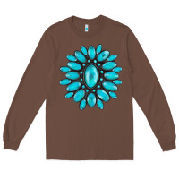 Chestnut turqoise gemstone Long Sleeve Tee - AdoDesignShop