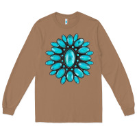 Toasted Coconut turqoise gemstone Long Sleeve Tee - AdoDesignShop
