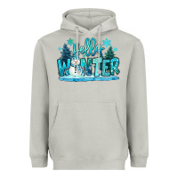 Moon Dust hello winter snowman Heavyweight Hoodie - MaliasSmallBusiness