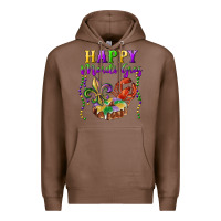 Chestnut happy mardi gras fleur de lis king cake crawfish Premium Hoodie - RanaPortraitStore