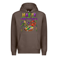 Coffee happy mardi gras fleur de lis king cake crawfish Premium Hoodie - RanaPortraitStore