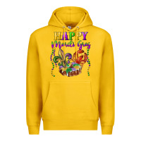 Lemon happy mardi gras fleur de lis king cake crawfish Premium Hoodie - RanaPortraitStore