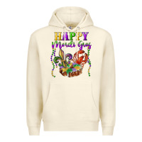 Sandshell happy mardi gras fleur de lis king cake crawfish Premium Hoodie - RanaPortraitStore