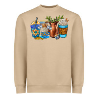 Mushroom hannukah coffee cups Heavyweight Sweatshirt - AdoDesignShop