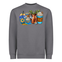 Storm hannukah coffee cups Heavyweight Sweatshirt - AdoDesignShop