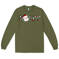 Army Green howdy santa Long Sleeve Tee - AdoDesignShop